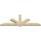 Ekena Millwork Kennewick Rough Sawn Timber Gable Bracket, Douglas Fir, 96"W x 36"H x 4"D x 6"F, 9/12 Pitch GBW096X36X0406KEN00RDF - alternate 2